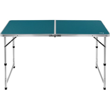 Tisch- und Stuhlset, Blau, klappbar, für den Außenbereich