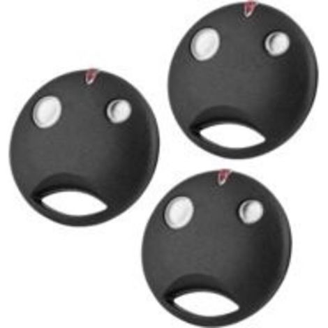 Télécommande Portail, 433,92MHz Télécommande Remplacement pour Nice SMILO SM2 SM4 pour Moteur de contrôleur de récepteur SMXI SMX2R SMX2 SMXIS OXI OX2, 2 canaux, Lot de 3