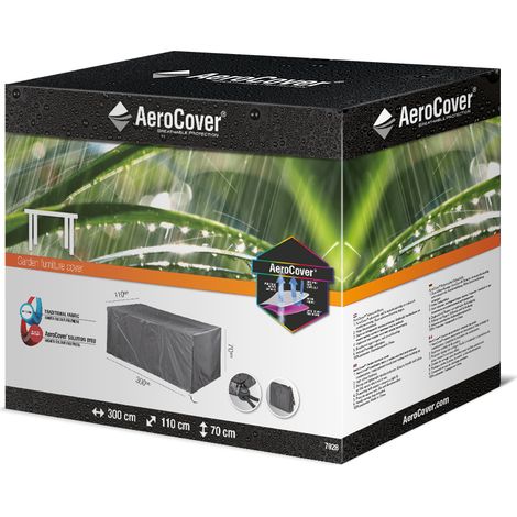 Telo di copertura per tavolo da giardino 7928 AeroCover grigio, dimensioni 110x300x70 cm, marca Homms (1/3)