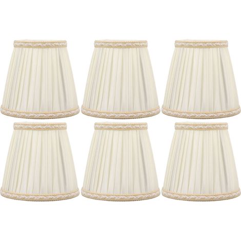 Lampes à Clip Fabric - 6PCS Abat-Jour en Tissu Résistant pour Chambre, Salon, Bureau - Dimensions 9cm/14cm/13cm (1/4)