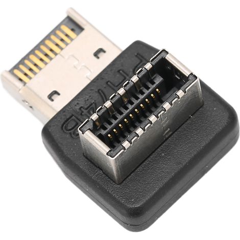 Adaptateur USB 3.1 Type E pour carte mère d'ordinateur, adaptateur USB 3.1 Type E, coude de direction à 90 degrés (PH74B)