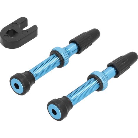 Clé de type A (bleue) avec valves de gonflage et de dégonflage à vide détachables pour vélos de route et vélos pliants. (1/5)