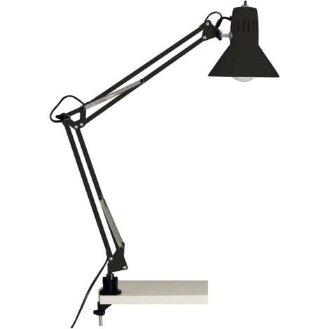 BUNTHAUS Brilliant lampe, lampe de bureau Hobby noir, métal, 1x A60, E27, 40W, lampes normales (non incluses), A ++ (1/2)