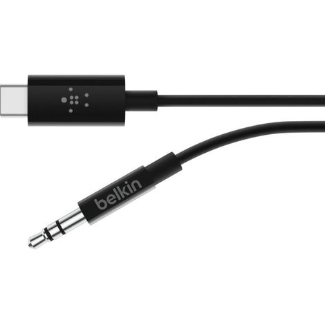 Belkin RockStar™ 3.5mm Audio Cable with USB-C™ Connector cavo audio USB C Nero (1/4)