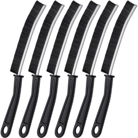Lot de 6 brosses de nettoyage multifonctions pour salle de bain, toilettes, cuisine, fenêtre, porte et suceur plat (1/4)