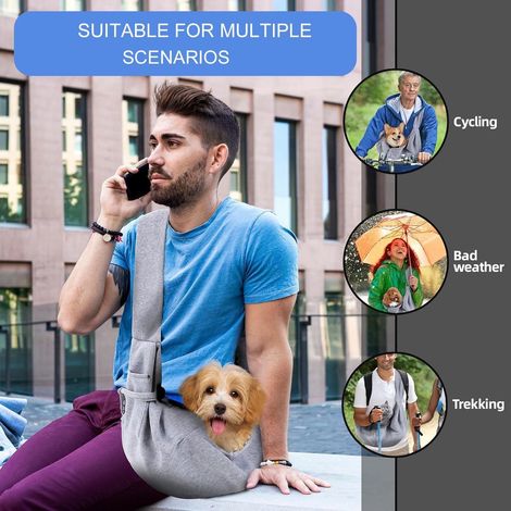 Sac à dos de transport pour chien - Jusqu'à 10 kg, sac de transport ajustable pour petits chiens - Idéal pour les promenades, les voyages et les activités de plein air - Pour les propriétaires d'anima (1/5)