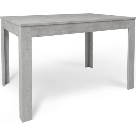 Tavolo Allungabile 120/170x80x75 cm Cemento e Cemento (1/2)