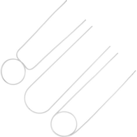 40 cm lange Metallstütze für Kletterpflanzen, Rankgitter aus Weißblech für den Innenbereich, Befestigungspfahl für Topfblumen. (1/5)