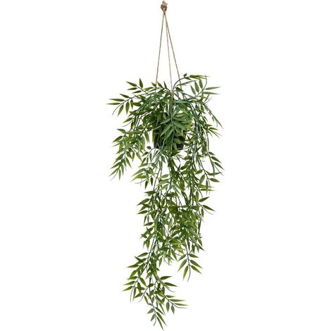 Bambou Artificiel à Suspendre "Liora" 75cm Vert
