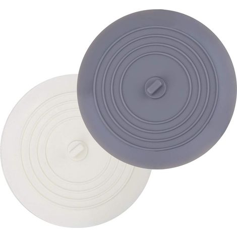 Bouchon de lavabo/cuisine/salle de bain avec anneau en silicone, filtre à eau, bouchon de vidange de sol, attrape-cheveux, bouchon de baignoire (1/5)