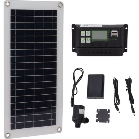 10W 18V polykristallines Solarmodul-Set mit 100A-Regler, Batteriekasten und Pumpe für Wohnmobile und Wanderausrüstung (1/5)