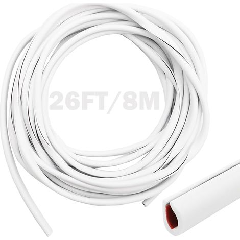 Protection Portiere Voiture Blanc Joint Porte Baguette de protection en forme de U PVC Protecteur De Bord De Voiture pour la Plupart des Voitures (1/5)
