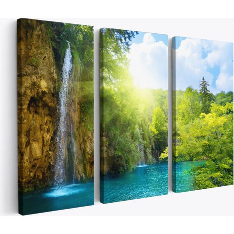 Tableau triptyque sur toile - Cascades (1/2)