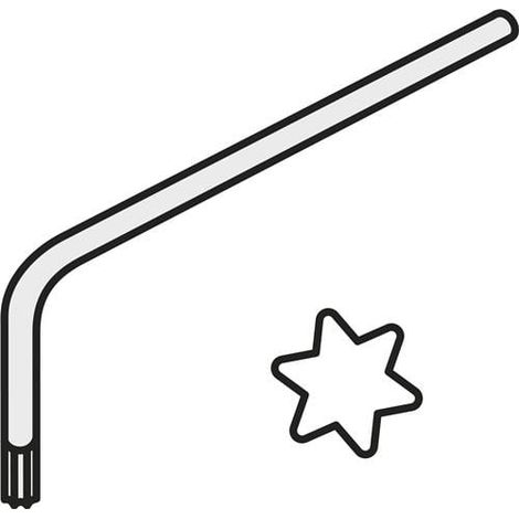 Torx-Winkelschlüssel ISO LK T20P Bruttogewicht 7,2g PRAMET