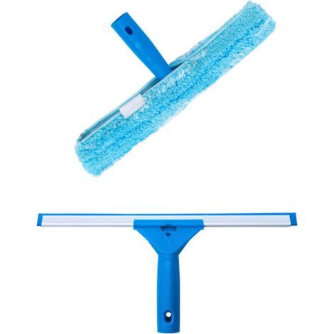 Lavavetri professionale con spazzola in microfibra larga 35 cm, tergivetro per doccia, bagno, auto, finestre (1/5)