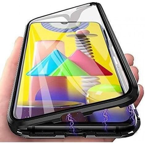 Coque Magnétique - Cadre Métallique - Verre Trempé Transparent - Compatible Avec Smartphone 6 8 Pouces - ×1 (1/3)