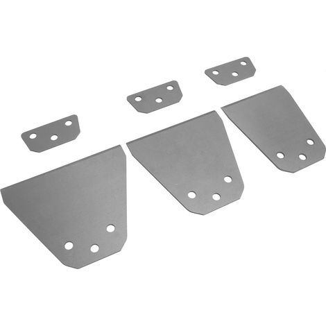 Jeu de burins plats SDS pour marteau perforateur, manche rond ultra-fin, ciseau de sol à 2 goujons et 2 rainures. (1/5)