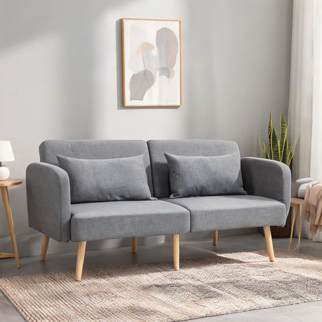 Canapé convertible en polyester Gummibaumholz 170 x 83 x 80 cm (1/5)