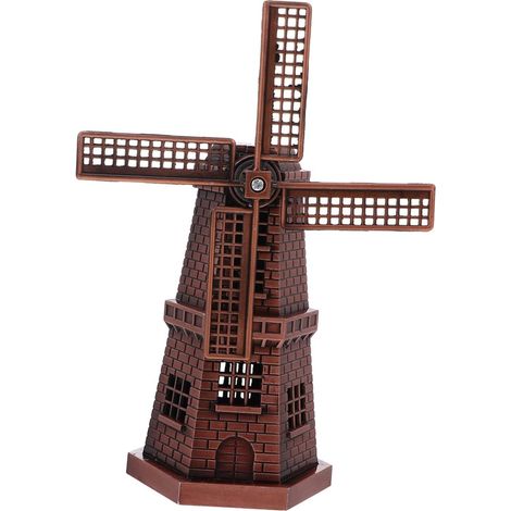 Windmühlenmodell aus Zinklegierung mit frischem und