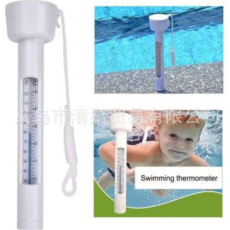Testeur de température d'eau flottant pour piscines, pataugeoires, saunas et autres articles très demandés.