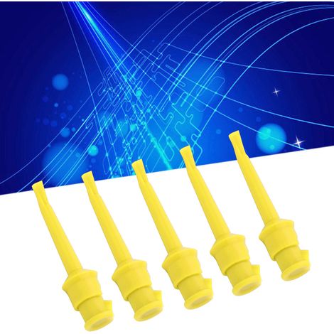 J.30007 Prüfhaken, geschweißter Prüfhaken, Nylon/Kupfer, Schnellprüfclip, Prüfhaken, einzelner gelber Haken. (1/5)