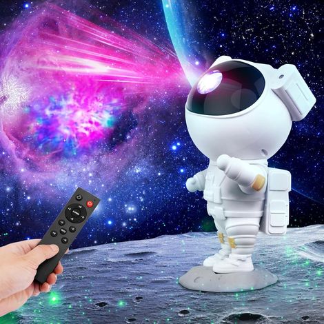 Proyector de cielo estrellado, proyector LED de galaxias con control remoto, proyector de galaxias de techo, proyector de luz nocturna con brillo ajustable para decoración de dormitorios, para niños y
