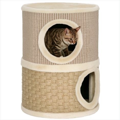 Arbre à chat tonneau à gratter en sisal avec coussinets 35,5 x (1/5)