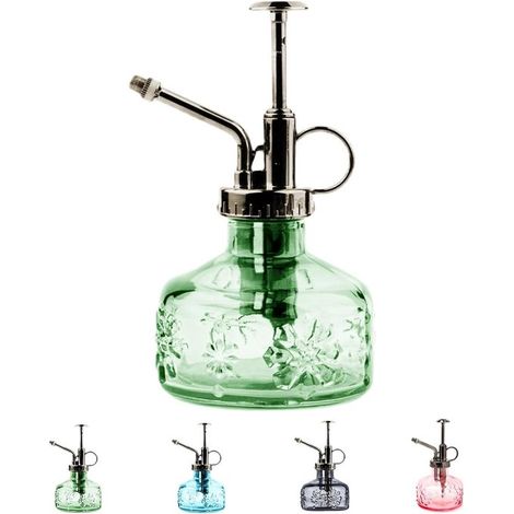Pulvérisateur De Plantes En Verre Style Vintage - Avec Capuchon En Plastique Bronze - Pour Plantes D'Intérieur Et Plantes Grasses - Longue Bouteille De Pulvérisation Pour Un Arrosage Précis (1/5)