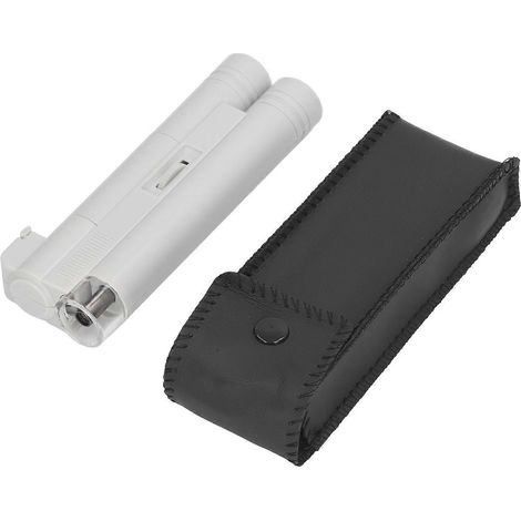 LED-beleuchtetes Taschenmikroskop 150x Doppelrohr, tragbares Handmikroskop mit Skala
