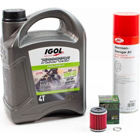 Kit Entretien Vidange Standard pour YAMAHA XSR 125 de 2021 à 2023 - IGOL PROPULS EVOLUTION 10W40 4L
