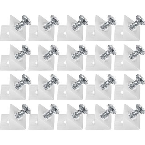 20 plastic drawer wedges, rear stabilizer connectors, lower drawer connectors (with screws) (1/5)