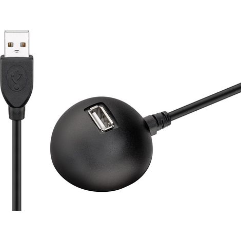 Goobay USB Verl AA 150 MA. HiSpeed 2.0 1.5m cable USB 1,5 m USB A Negro