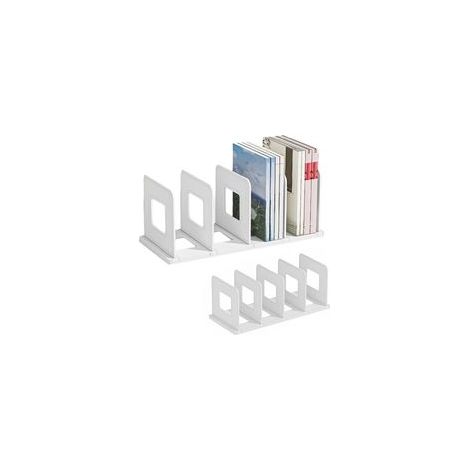 Réglable Presse Livre Serre,Trieur de fichiers de bureau,Classeur de bureau,Porte-revues,Rangement bureau,Étagère de courrier,Organisateur de bureau,Porte revue à 4 compartiments,Serre Livre