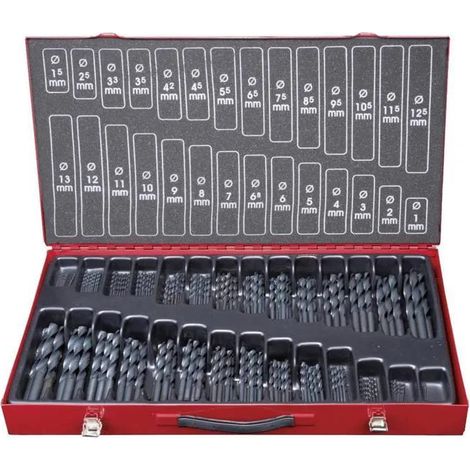 Kstools Set di punte HSS-R nere 230 pezzi