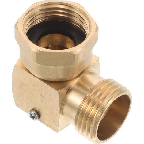 Messing schlauchverbinder Winkel Für Gartenschläuche Mit (1/5)