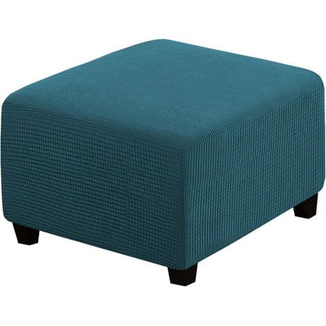 Stretch pouf cover, protective pouf cover, pouf protector, pouf storage cover, furniture protector, soft rectangular protective cover with elastic band (1/4)