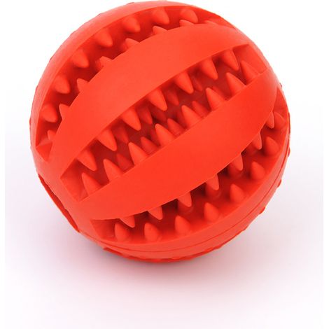 3 pcs Jouet Chien Balle 4.8 cm Chien Caoutchouc Balle À Mâcher Distributeur Jouet Interactif Formation Chien IQ Chaos Puzzle Jouet Sac De Sport Heureux pour Chiot Chat D'intérieur (1/3)