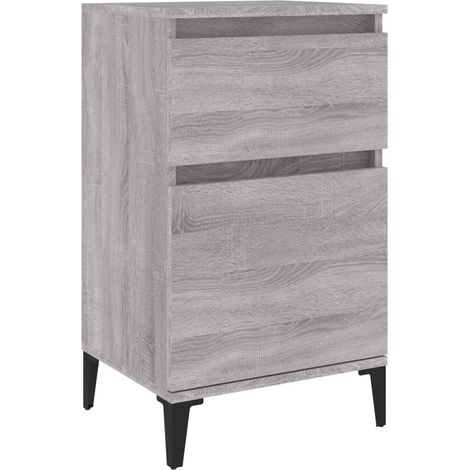 Maison Exclusive - Nachttisch Grau Sonoma 40x35x70 cm
