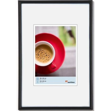 Walther KB070H Galeria, Cornice in plastica 50 x 70 cm, colore nero (1/5)