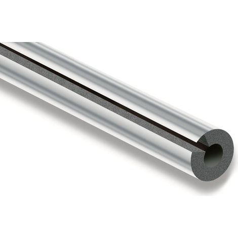 Tube isolant préfendu avec revêtement AL Clad 1m - épaisseur 19mm x Ø28mm - IK SAGI