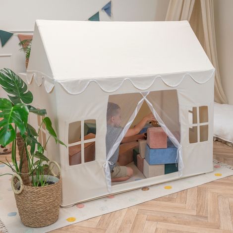 Casetta da gioco per bambini KiddyMoon, tenda da gioco pieghevole per bambini, tenda da gioco per interni, tenda angolare accogliente per bambini, perfetta per interni ed esterni