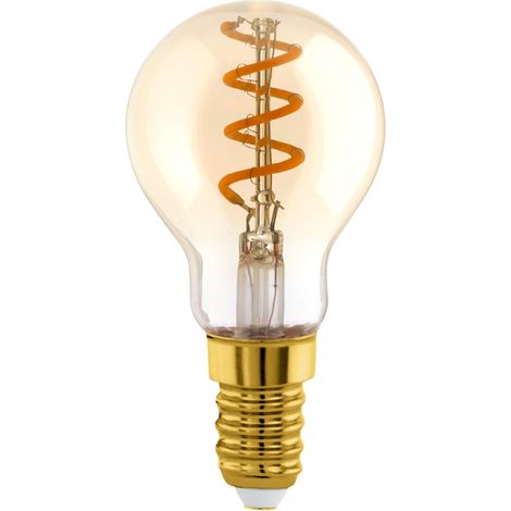 Lampe LED E14 dimmable, filament vintage spirale, ampoule Edison (1/5)