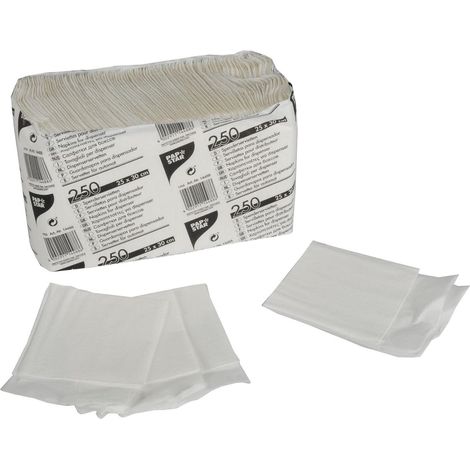 PAPSTAR DISTRIBUTEUR DE SERVIETTES BLANC 25 X 30 CM LOT DE 4 X 250 14488