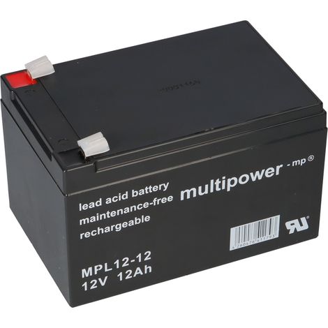 Multipower Blei-Akku MPL12-12 12V 12Ah Pb (1/5)