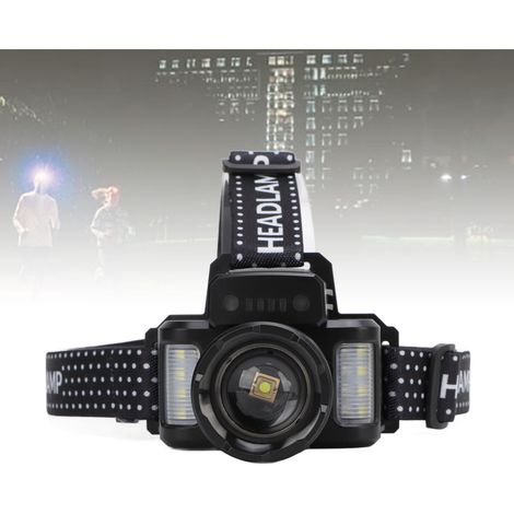 Lampe frontale LED 30 W rechargeable et résistante à l'eau, lampe frontale laser blanche super brillante à LED zoomable avec indicateur de charge pour l'extérieur,DUBUNS (1/5)