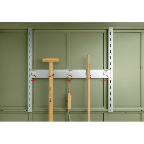 Hörmann Gerätehalter-Set inkl. Regalhalter-Set (kurz) für Berry Gerätehaus Classic und Modern (1/5)