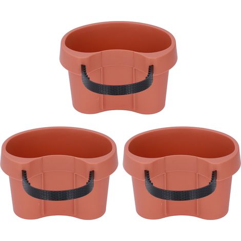 Blumentopf mit verstellbarem Riemen und Kunststoff-Abflussrohr, ideal für Sukkulenten-Setzlinge und Balkone im Freien.