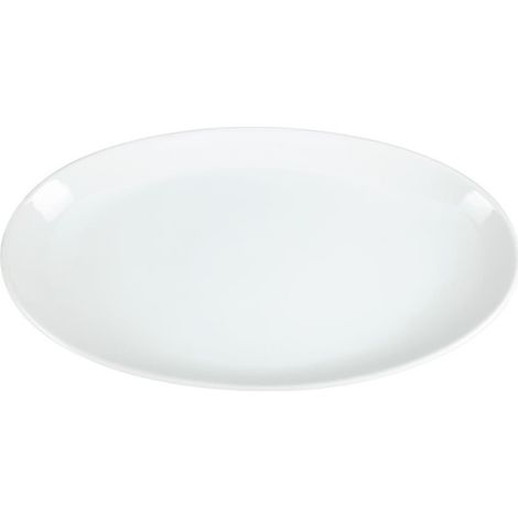 Assiette Creuse Ovale en Porcelaine Blanche 500 x 290 mm - Olympia