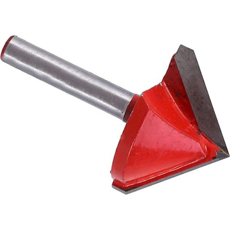 fraise defonceuse 45 degré- Shank Router Bit Gravure V Shape Groove Woodwork Cutter Garniture Chanfrein Bit V Rainure Cutter 90 Degrés Plaques de Plâtre (1/5)