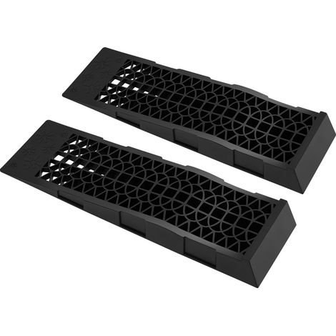 Rampas de servicio, alta capacidad de carga, material duradero, color negro. (1/2)